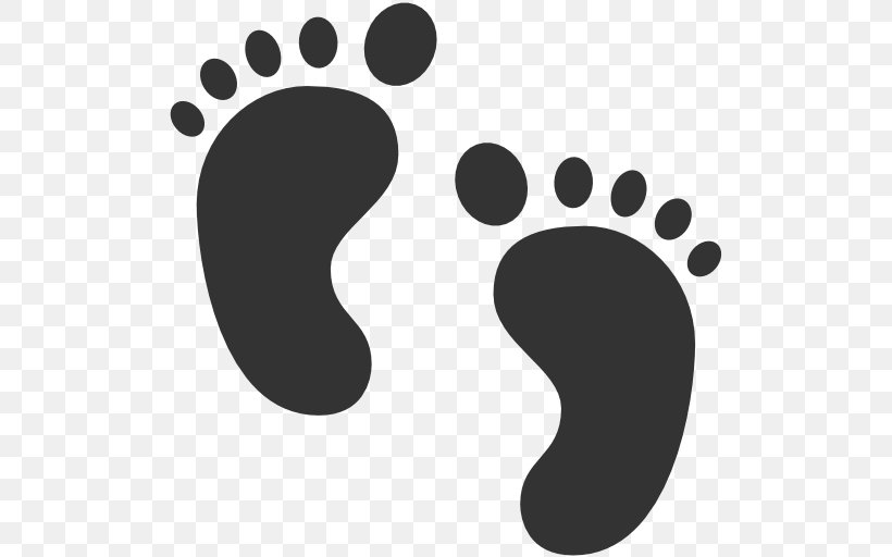Footprint Clip Art, PNG, 512x512px, Foot, Black, Black And White, Child, Flat Feet Download Free