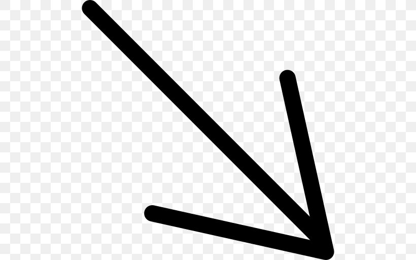 Arrow Diagonal, PNG, 512x512px, Diagonal, Baseball Equipment, Black And White, Data, Musical Instrument Accessory Download Free