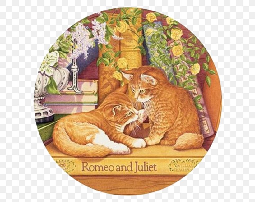 Romeo And Juliet Cat Whiskers Jigsaw Puzzle, PNG, 650x650px, Romeo And Juliet, Art, Big Cats, Carnivoran, Cartoon Download Free