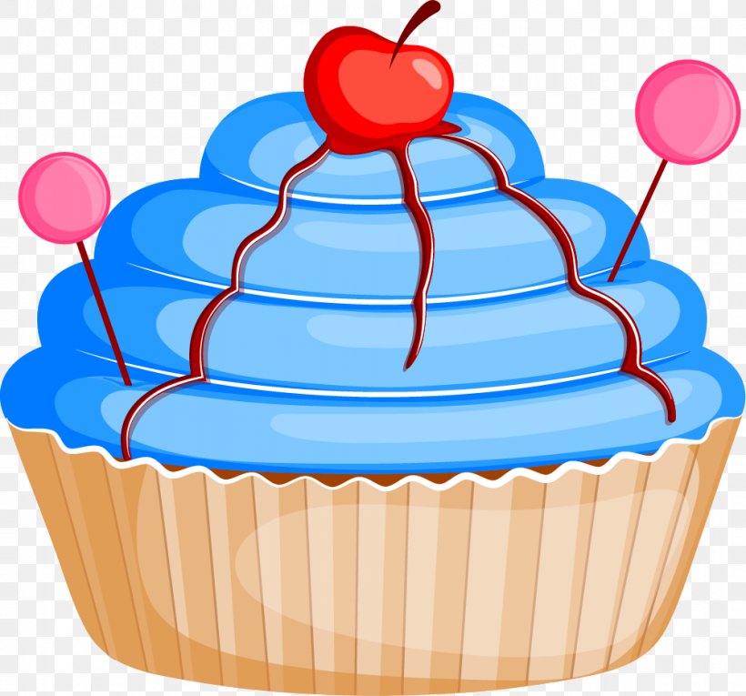Cupcake Cherry Cake Clip Art, PNG, 1001x935px, Cupcake, Baking Cup, Blueberry, Buttercream, Cake Download Free