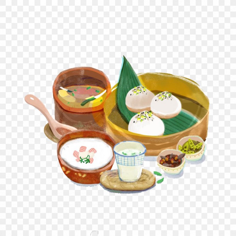 Baozi Breakfast Mantou Food Meal, PNG, 1000x1000px, Baozi, Bread, Breakfast, Bun, Cartoon Download Free