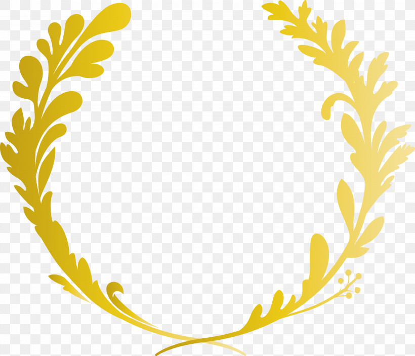 Spring Frame Decoration Frame, PNG, 3000x2575px, Spring Frame, Decoration Frame, Leaf, Plant, Yellow Download Free