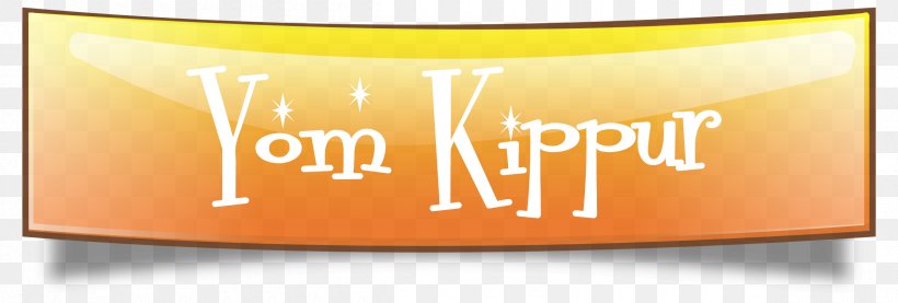 Yom Kippur Transparent Background., PNG, 2400x811px, Brand, Logo, Orange, Rectangle, Text Download Free