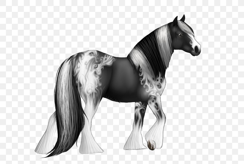 Mane Mustang Stallion Pony Mare, PNG, 600x551px, Mane, Black And White, Bridle, Halter, Horse Download Free