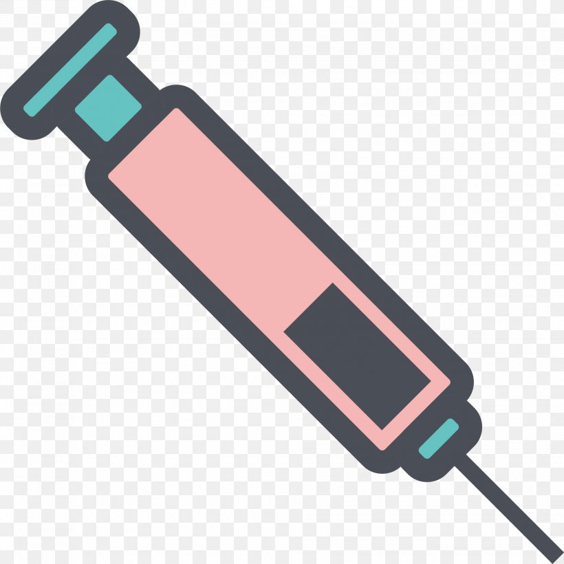 Syringe Euclidean Vector Medicine, PNG, 1958x1958px, Syringe, Cartoon, Drawing, Electronics Accessory, Gauge Download Free