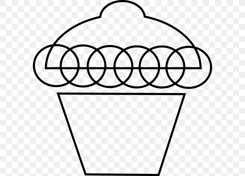 Cupcake Muffin Tin Clip Art, PNG, 600x588px, Cupcake, Area, Basket, Black And White, Blog Download Free