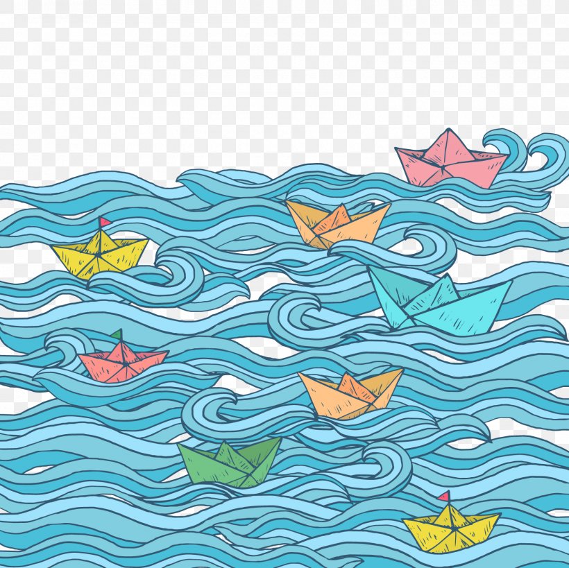 Paper Boat Watercraft Origami, PNG, 1600x1600px, Paper, Aqua, Area, Art, Blue Download Free