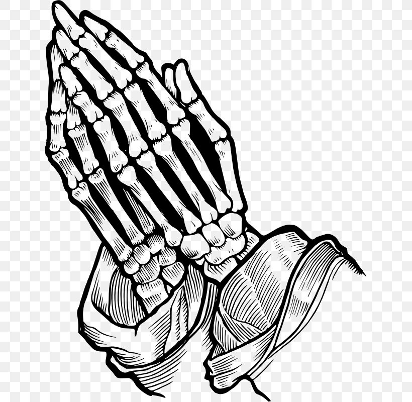 Praying Hands Prayer Bone Skull Drawing, PNG, 641x800px, Praying Hands, Arm, Artwork, Black And White, Bone Download Free