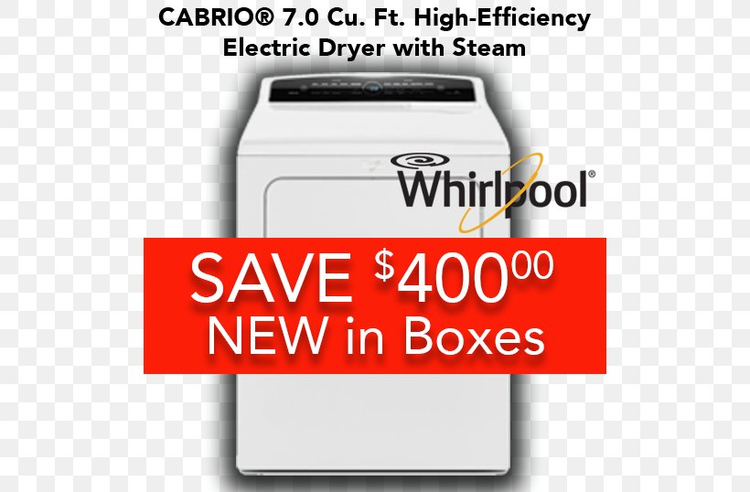 Whirlpool Cabrio WED7300D Furniture Mattress Home Appliance, PNG, 600x538px, Furniture, Area, Brand, Factory Outlet Shop, Home Appliance Download Free