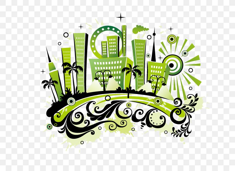 Green Building Mural Clip Art, PNG, 800x600px, Building, Architecture, Art, Brand, Green Download Free