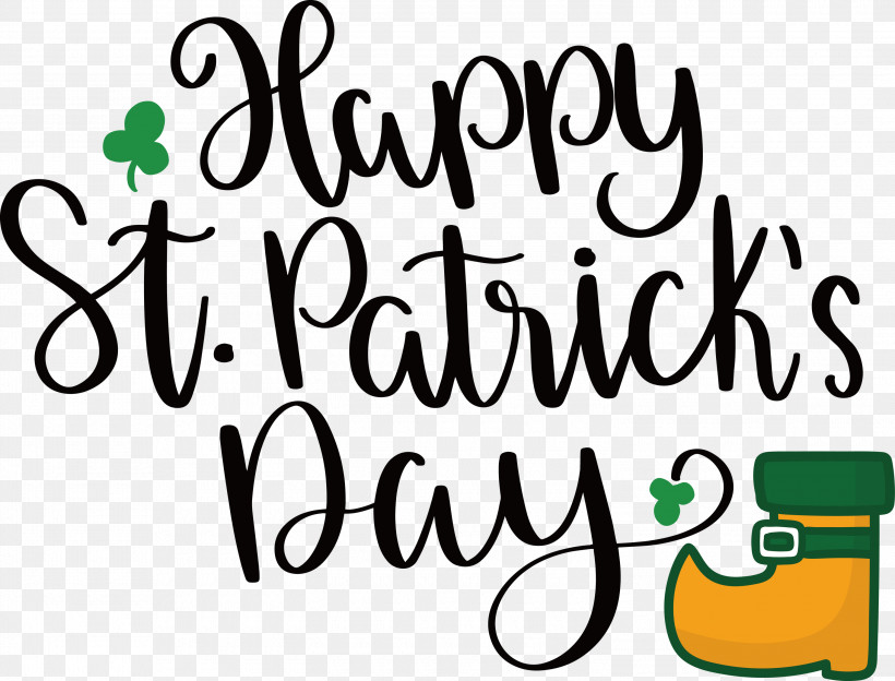 St Patricks Day, PNG, 3000x2284px, St Patricks Day, Behavior, Calligraphy, Happiness, Human Download Free
