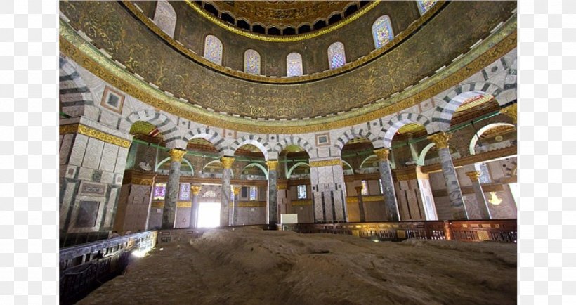 Dome Of The Rock Western Wall Temple In Jerusalem Foundation Stone Al-Aqsa Mosque, PNG, 1441x763px, Dome Of The Rock, Alaqsa Mosque, Basilica, Building, Byzantine Architecture Download Free