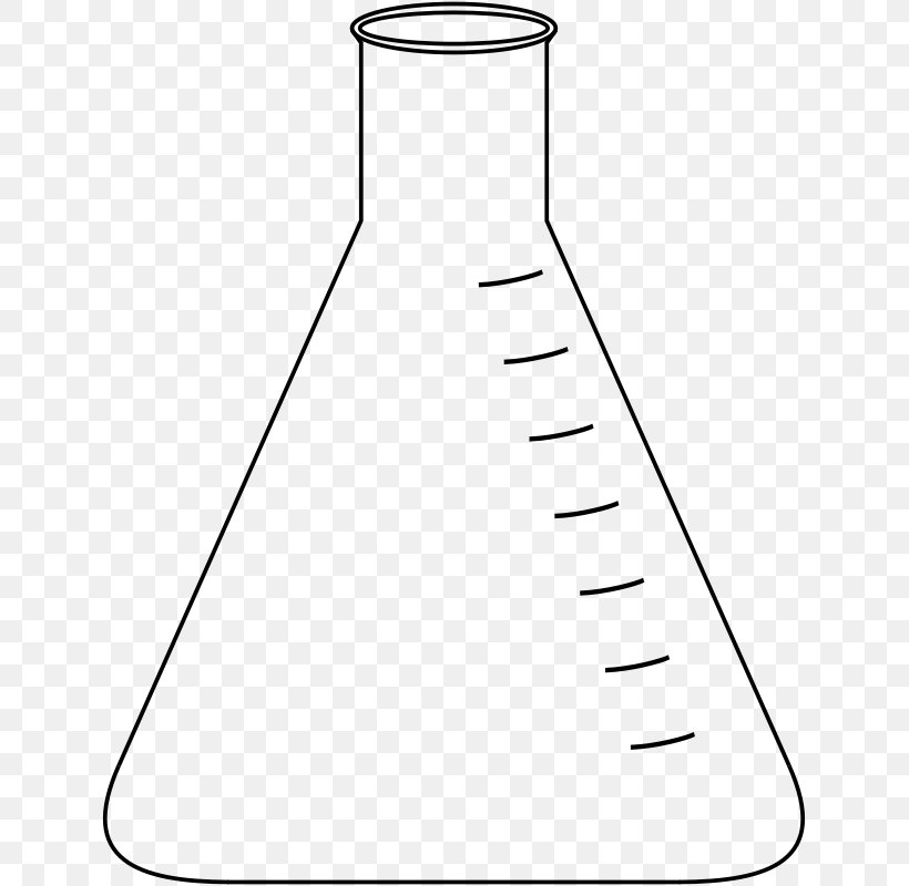 Laboratory Flasks Erlenmeyer Flask Beaker Burette Clip Art, PNG, 637x800px, Laboratory Flasks, Area, Beaker, Black And White, Burette Download Free