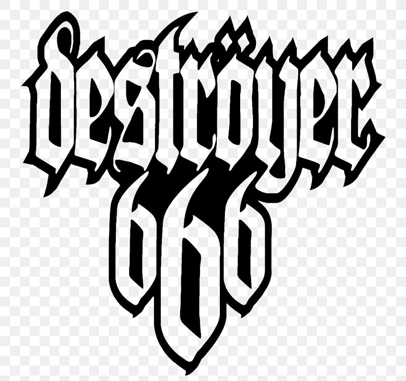 Logo Deströyer 666 Thrash Metal Blackened Death Metal Black Metal, PNG, 800x771px, Logo, Art, Black, Black And White, Black Metal Download Free
