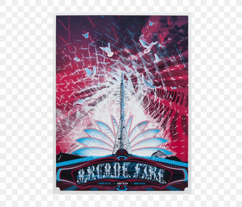 Poster Screen Printing Arcade Fire Concert, PNG, 1140x975px, Poster, Advertising, Arcade Fire, Chicago, Chicago Theatre Download Free