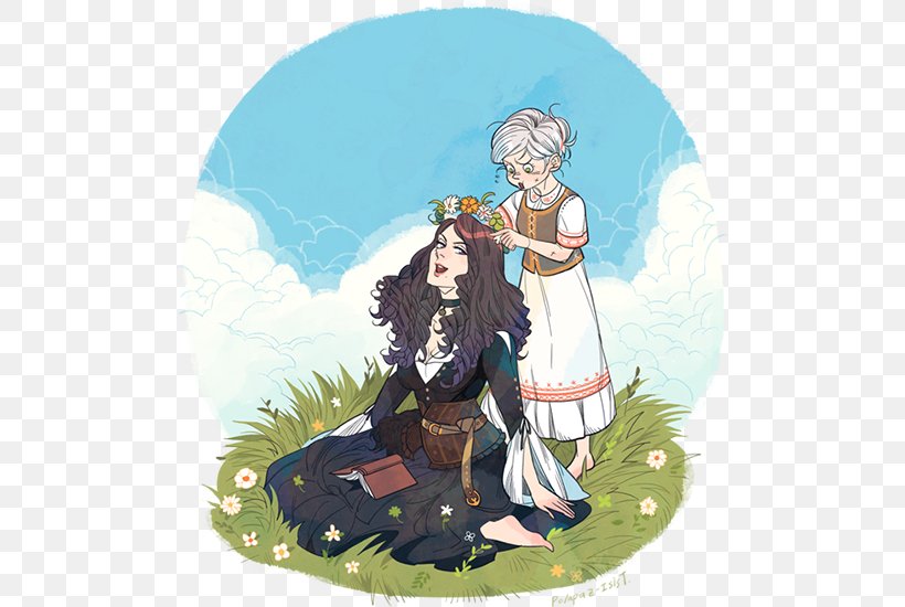 The Witcher 3: Wild Hunt Geralt Of Rivia Dandelion Yennefer, PNG, 500x550px, Watercolor, Cartoon, Flower, Frame, Heart Download Free