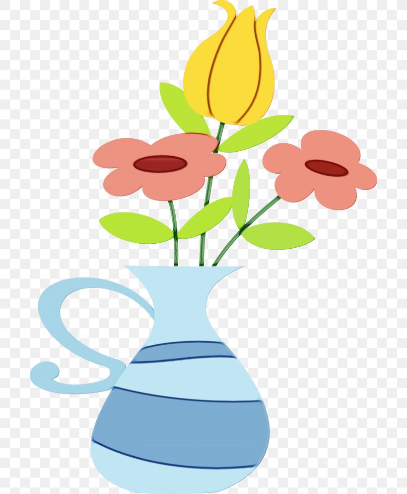 Flower In Vase, PNG, 700x993px, Watercolor, Art, Artifact, Botany, Cut Flowers Download Free