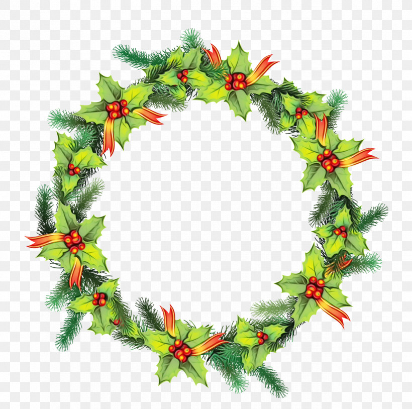 Christmas Decoration, PNG, 1275x1267px, Watercolor, Christmas Decoration, Flower, Holly, Interior Design Download Free