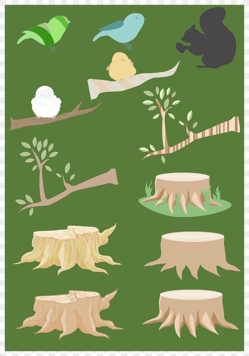 Green Animal Branching Clip Art, PNG, 1821x2600px, Green, Animal, Border, Branch, Branching Download Free