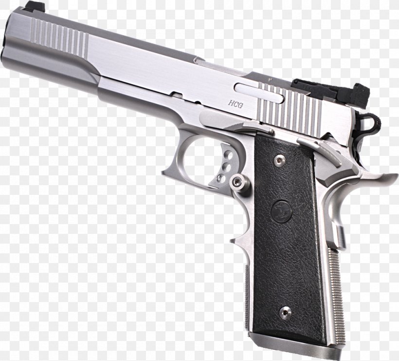 Trigger Firearm M1911 Pistol 9×19mm Parabellum, PNG, 1000x904px, Watercolor, Cartoon, Flower, Frame, Heart Download Free