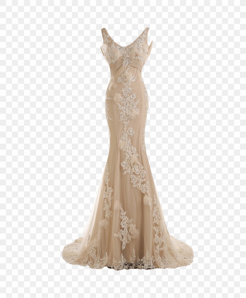 Wedding Dress Evening Gown Neckline, PNG, 1000x1215px, Wedding Dress, Aline, Beige, Bridal Clothing, Bridal Party Dress Download Free
