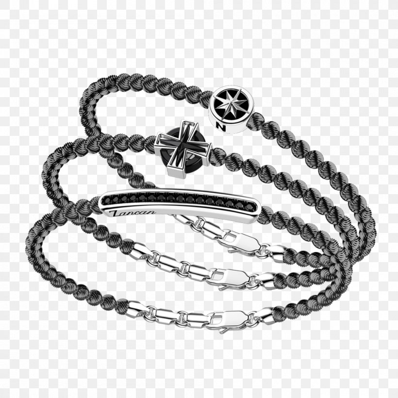 Bracelet Silver Chain Jewellery, PNG, 1000x1000px, Bracelet, Black And White, Chain, Fashion Accessory, Jewellery Download Free