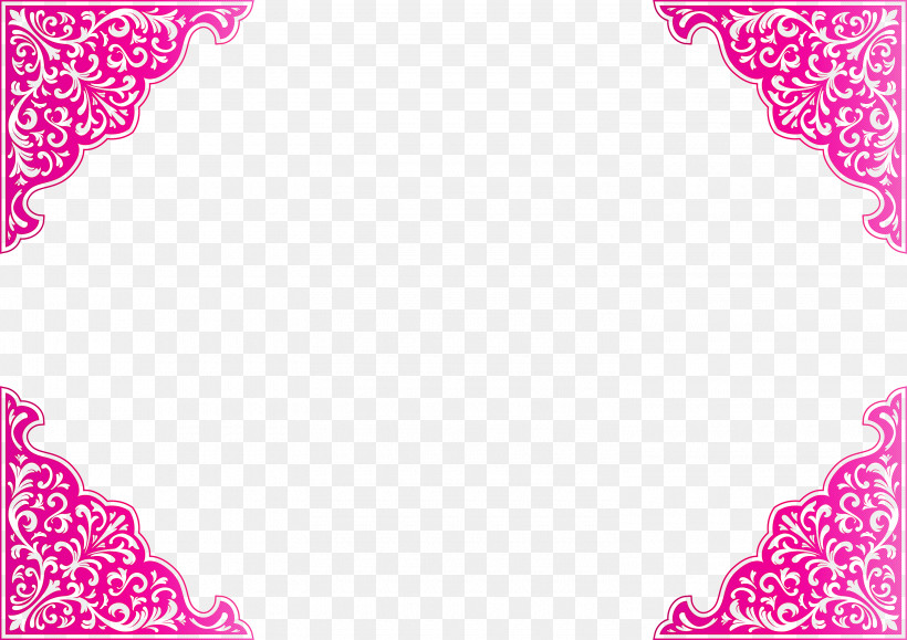 Corner Frame, PNG, 3000x2119px, Corner Frame, Magenta, Picture Frame, Pink Download Free