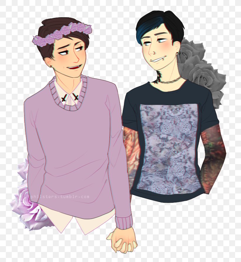 Phil Lester Dan And Phil Drawing Pastel Art, PNG, 768x894px, Watercolor, Cartoon, Flower, Frame, Heart Download Free