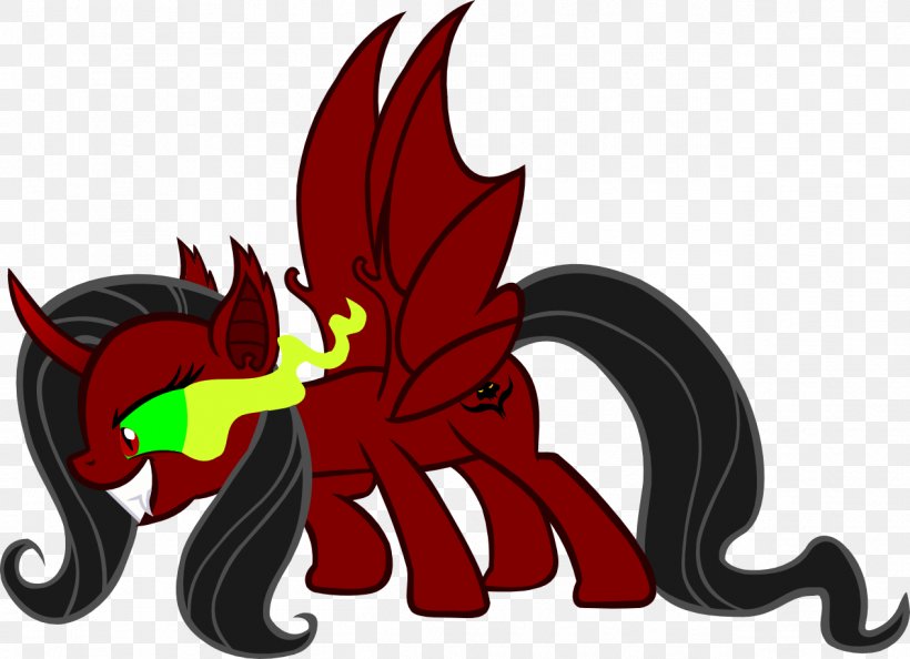 Pony Fluttershy Demon Art, PNG, 1266x918px, Pony, Animal Figure, Art, Artist, Cartoon Download Free