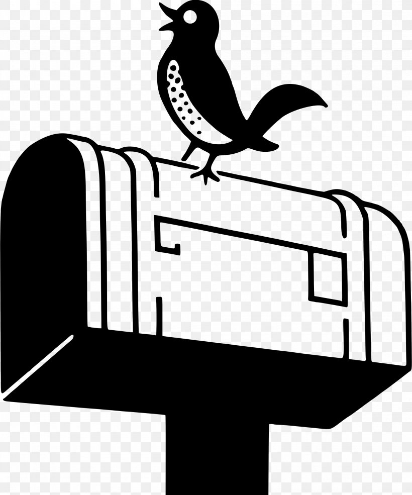 Post Box Letter Box Mail Drawing Clip Art, PNG, 1997x2400px, Post Box, Artwork, Beak, Bird, Black Download Free