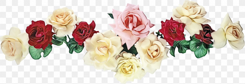 Garden Roses, PNG, 1500x516px, Flower Border, Artificial Flower, Bouquet, Cut Flowers, Floral Line Download Free