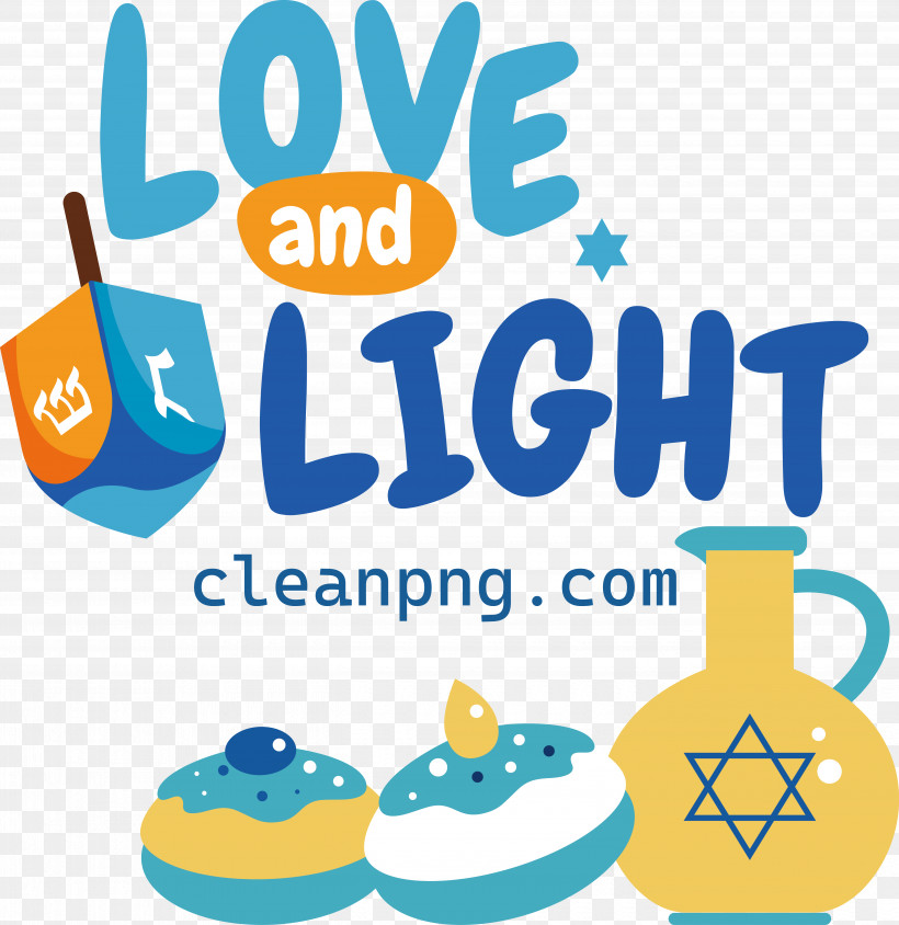 Happy Hanukkah Love Light, PNG, 5370x5528px, Happy Hanukkah, Light, Love Download Free