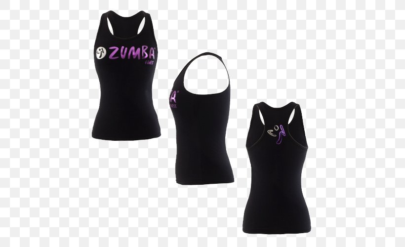 Zumba Top Clothing Shirt Dance, PNG, 500x500px, Zumba, Active Undergarment, Black, Clothing, Dance Download Free