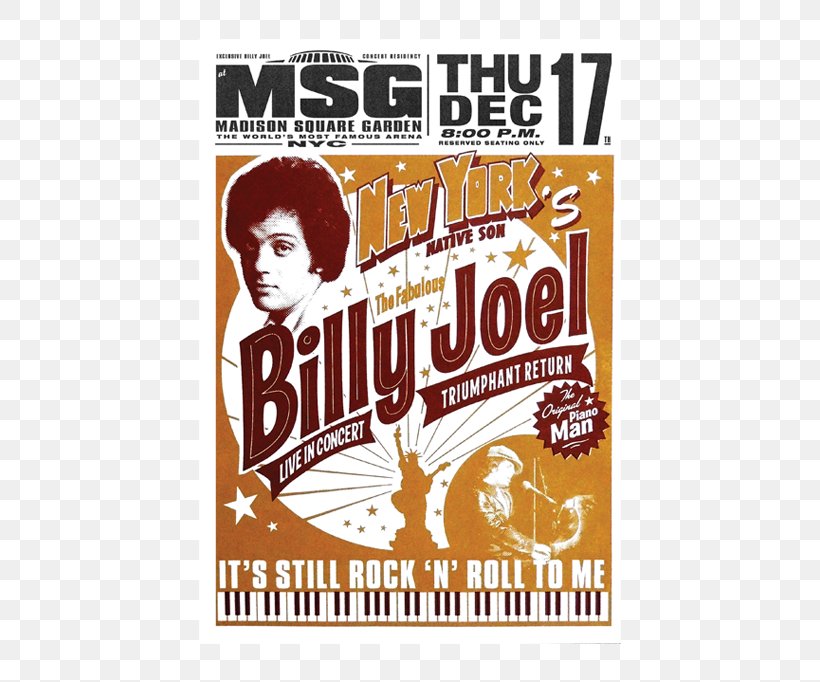 Billy Joel Poster, PNG, 500x682px, Billy Joel, Advertising, Brand, Label, Poster Download Free