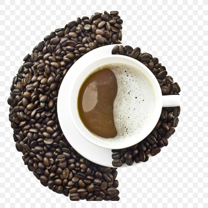 Coffee Latte Tea Espresso Cappuccino, PNG, 1024x1024px, Coffee, Arabica Coffee, Bean, Cafe, Caffeine Download Free