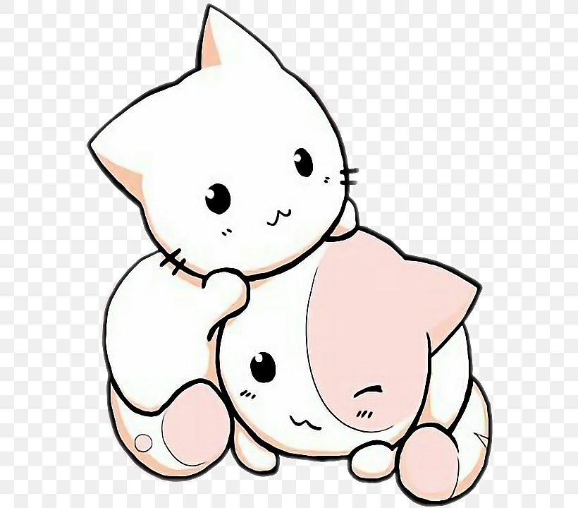Kitten Pink Cat Kavaii Cuteness, PNG, 582x720px, Watercolor, Cartoon, Flower, Frame, Heart Download Free