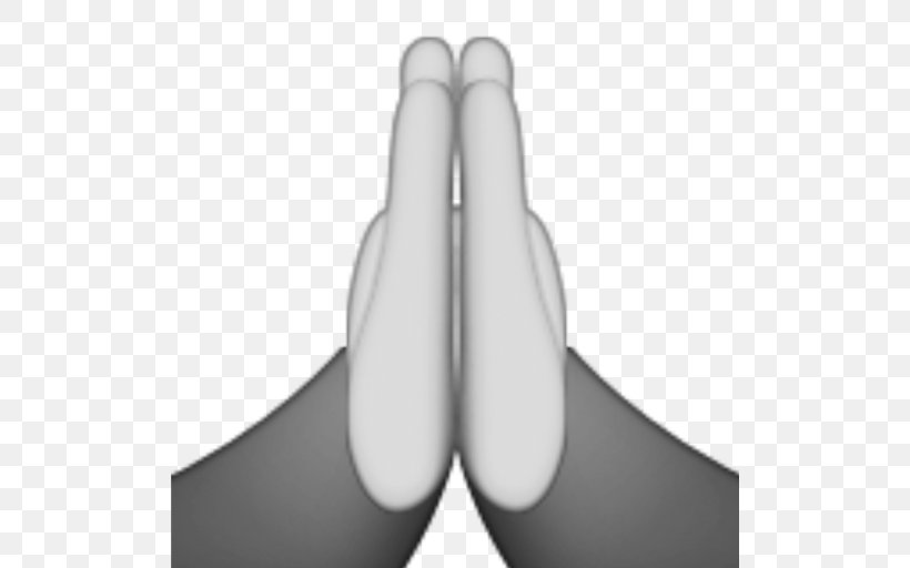 Praying Hands Emoji Prayer High Five Emoticon, PNG, 512x512px, Praying Hands, Arm, Black And White, Culture Of Japan, Emoji Download Free