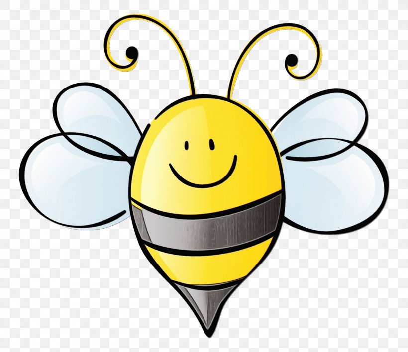 Bee Cartoon, PNG, 1600x1382px, Watercolor, Bee, Bumblebee, Cartoon, Cute Bee Download Free