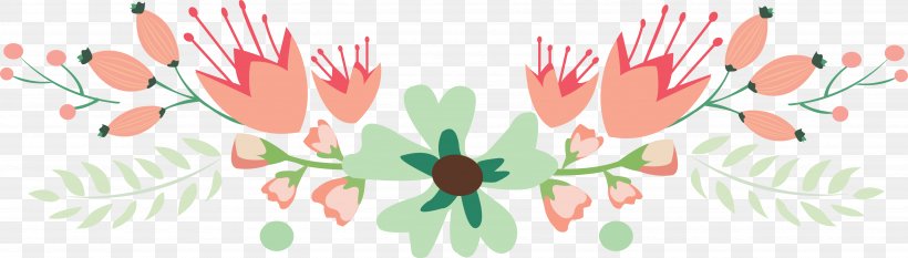 Flower Floral Design Page Footer Header Clip Art, PNG, 4886x1389px, Flower, Floral Design, Header, Leaf, Page Footer Download Free