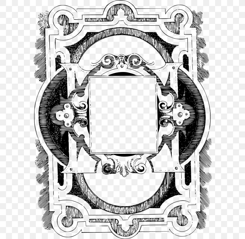 Picture Frames Drawing Clip Art, PNG, 598x800px, Picture Frames, Black And White, Decorative Arts, Drawing, Logo Download Free