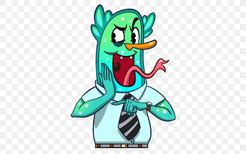 Clip Art Sticker Plankton Telegram Illustration, PNG, 512x512px, Sticker, Art, Artwork, Cartoon, Character Download Free