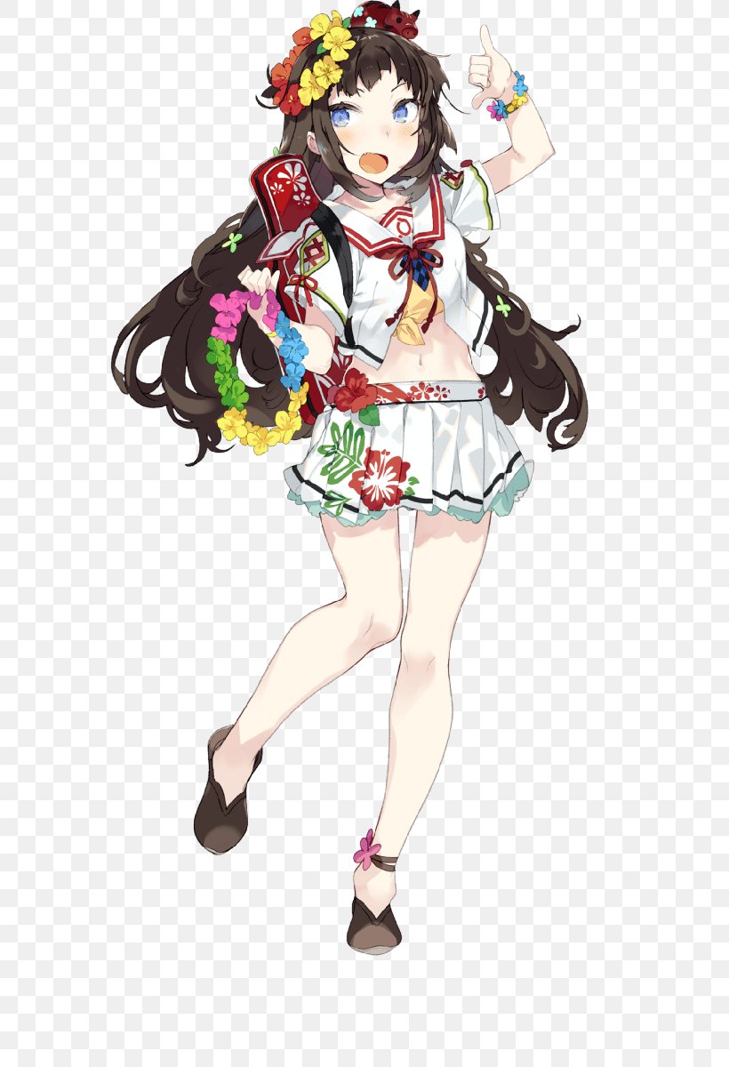 Onsen Musume Melody And Flower Seiyu BanG Dream! Costume, PNG, 640x1200px, Watercolor, Cartoon, Flower, Frame, Heart Download Free