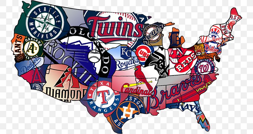United States MLB Map Collection, PNG, 750x435px, United States, Art, Baseball, City Map, Major League Baseball Logo Download Free