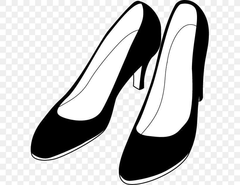 Shoe Clip Art Sneakers Clothing Illustration, PNG, 609x633px, Shoe, Black, Black And White, Bow Tie, Clothing Download Free
