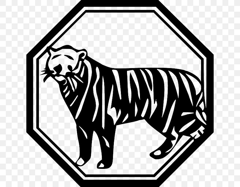 Tiger Felidae Chinese Zodiac Clip Art, PNG, 640x640px, Tiger, Area, Art, Artwork, Astrological Sign Download Free