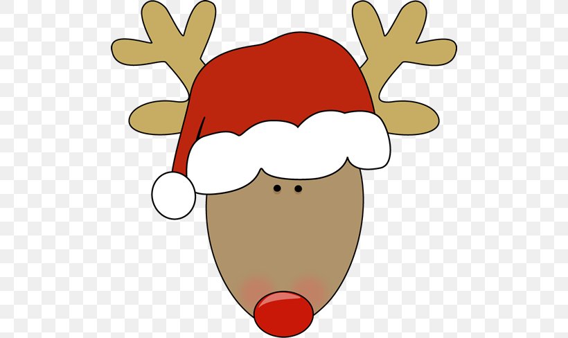 Rudolph Santa Clauss Reindeer Santa Clauss Reindeer Clip Art, PNG, 500x488px, Rudolph, Antler, Art, Christmas, Christmas Gift Download Free