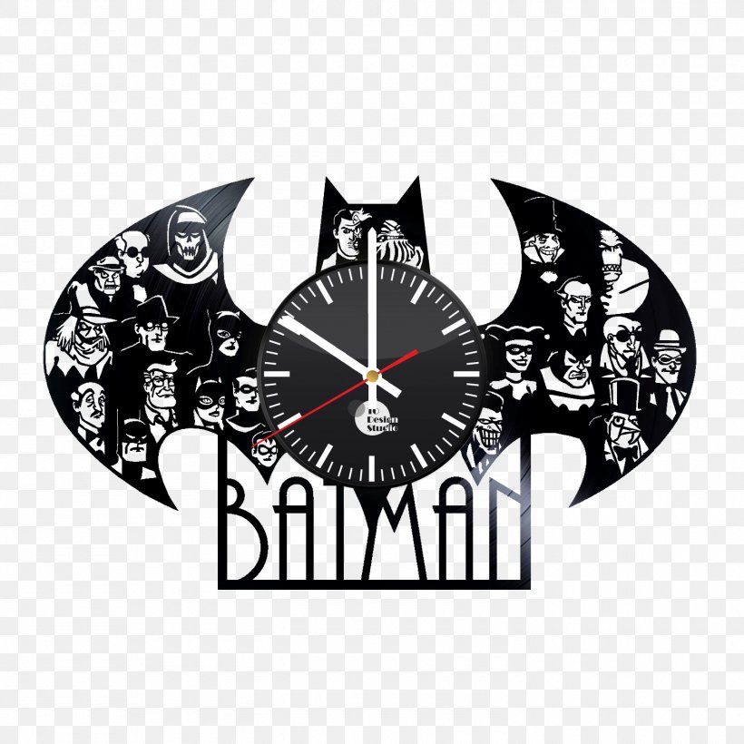 Batman Phonograph Record Clock Art, PNG, 1500x1500px, Batman, Art, Batman Begins, Black, Brand Download Free