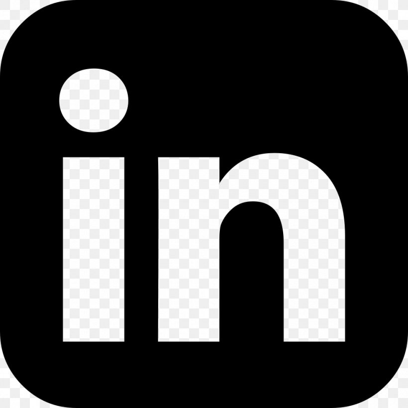 Social Media LinkedIn Social Network Font Awesome, PNG, 980x980px, Social Media, Area, Black, Black And White, Brand Download Free