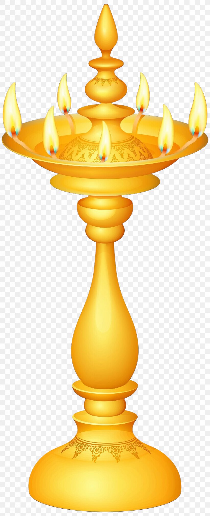 Yellow Clip Art Candle Holder Oil Lamp Light Fixture, PNG, 1221x2998px ...