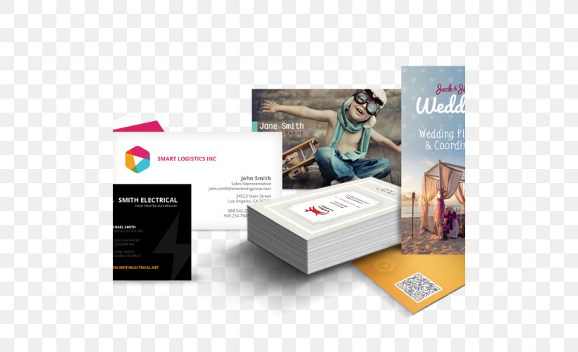 Business Cards Flyer Printing Post Cards Paper, PNG, 500x500px, Business Cards, Advertising, Advertising Mail, Box, Brand Download Free